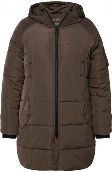 Ulla Popken HYPRAR Water Repellent Fully Lined Jacket Mocha - Striukės - 