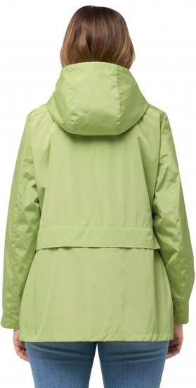 Ulla Popken HYPRAR Water-Repellent Windbreaker Lime Green - Ulla Popken - 