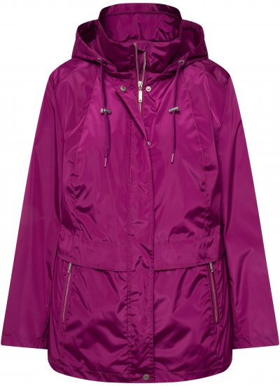 Ulla Popken HYPRAR Water-Repellent Windbreaker Berry - Striukės - 