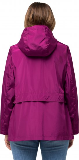 Ulla Popken HYPRAR Water-Repellent Windbreaker Berry - Striukės - 
