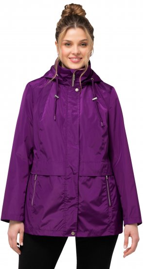 Ulla Popken HYPRAR Water-Repellent Windbreaker Dark Purple - Striukės - 