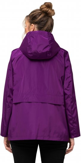 Ulla Popken HYPRAR Water-Repellent Windbreaker Dark Purple - Striukės - 
