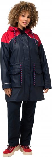 Ulla Popken HYPRAR Colorblock Triple Function Frisian Jacket Navy - Striukės - 