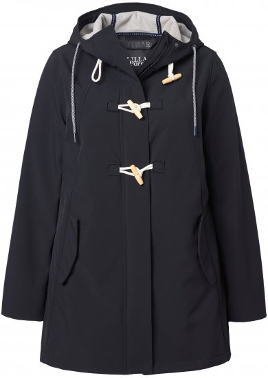 Ulla Popken HYPRAR Water-Repellent Softshell Jacket Black - Striukės - 