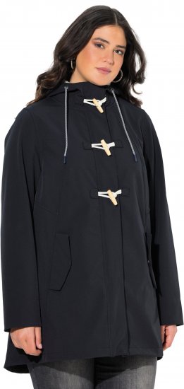 Ulla Popken HYPRAR Water-Repellent Softshell Jacket Black - Striukės - 