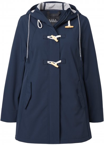 Ulla Popken HYPRAR Water-Repellent Softshell Jacket Navy - Striukės - 