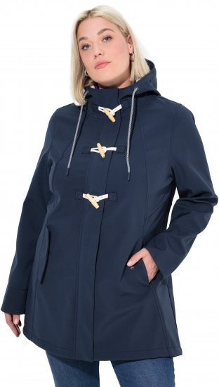 Ulla Popken HYPRAR Water-Repellent Softshell Jacket Navy - Striukės - 