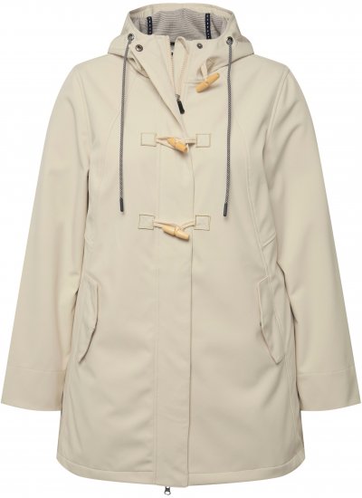 Ulla Popken HYPRAR Water-Repellent Softshell Jacket Vanilla - Striukės - 
