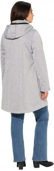 Ulla Popken HYPRAR Melange Softshell Jacket Grey Melange - Striukės - 
