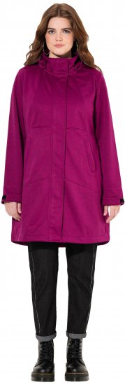 Ulla Popken HYPRAR Melange Softshell Jacket Berry - Striukės - 