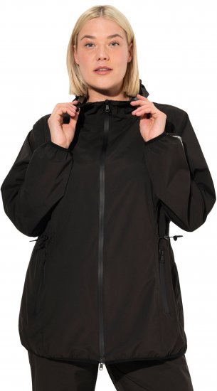 Ulla Popken Lightweight Rain Jacket Black - Striukės - 