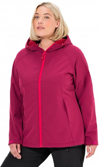 Ulla Popken Softshell Contrast Color Jacket Magenta - Striukės - 