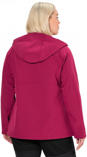 Ulla Popken Softshell Contrast Color Jacket Magenta - Striukės - 