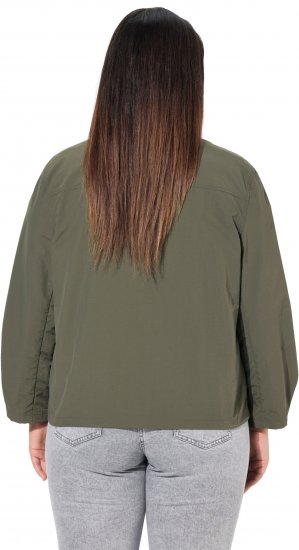 Ulla Popken Cargo Style Elastic Hem Jacket Olive Grey - Striukės - 