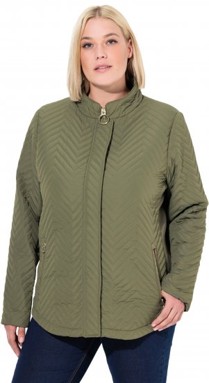 Ulla Popken Zigzag Quilted Jacket Loden Green - Striukės - 