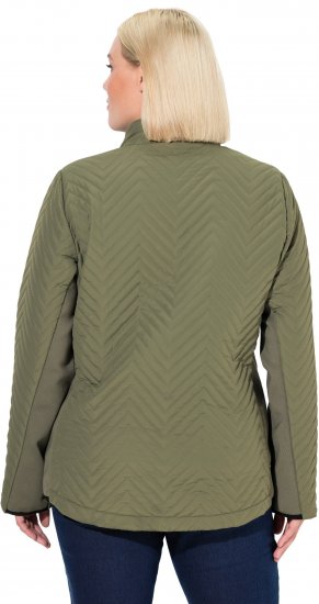 Ulla Popken Zigzag Quilted Jacket Loden Green - Striukės - 