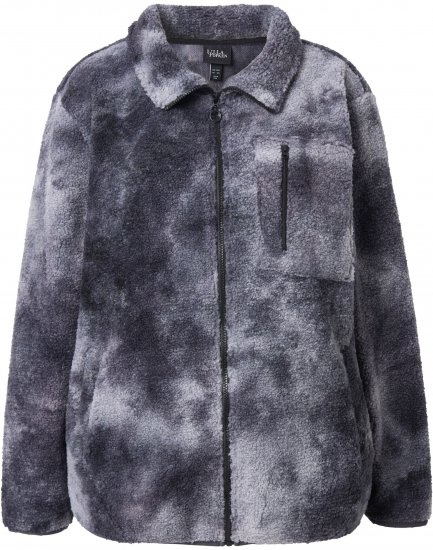 Ulla Popken Teddy Fleece Jacket Graphite Grey - Striukės - 