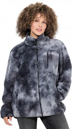 Ulla Popken Teddy Fleece Jacket Graphite Grey - Striukės - 