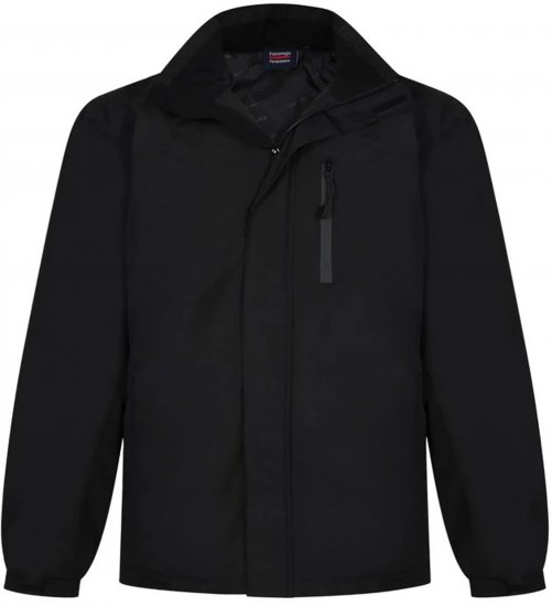 Espionage JT121 Padded Waterproof Coat Black - Didelės vyriškos striukės - Didelės vyriškos striukės