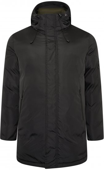 Kam Jeans KV140 Parka Jacket Black - Didelės vyriškos striukės - Didelės vyriškos striukės