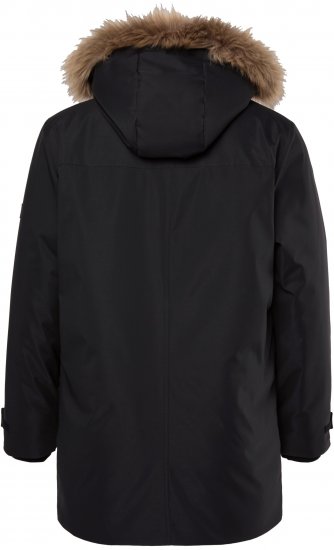 Men Plus Parka With Fur Hood Black - Didelės vyriškos striukės - Didelės vyriškos striukės