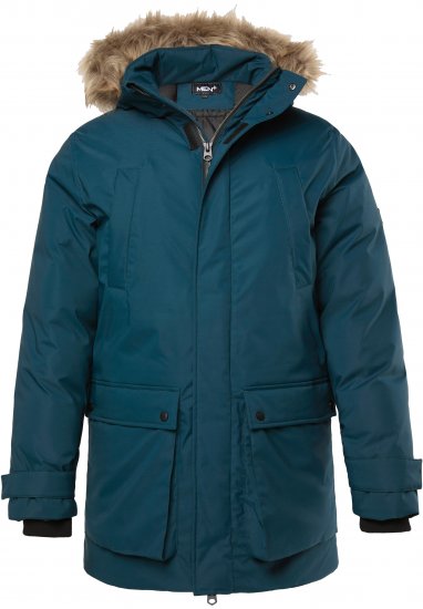 Men Plus Parka With Fur Hood Dark Green - Didelės vyriškos striukės - Didelės vyriškos striukės