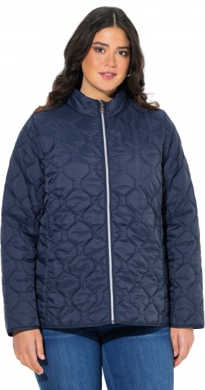 Ulla Popken HYPRAR Lightweight Quilted Water-Repellent Jacket Navy - Striukės - 