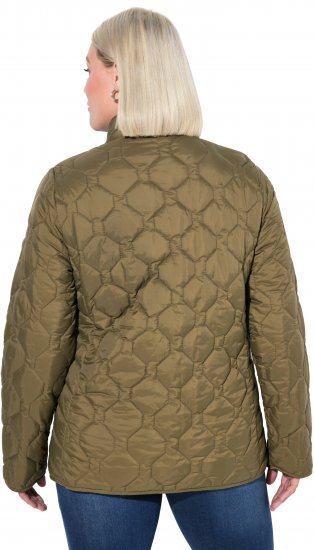 Ulla Popken HYPRAR Lightweight Quilted Water-Repellent Jacket Olive - Striukės - 