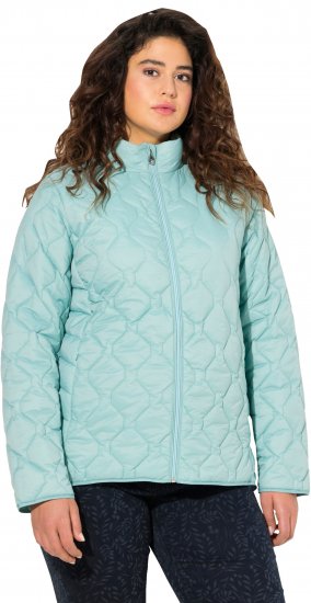 Ulla Popken HYPRAR Lightweight Quilted Water-Repellent Jacket Ice Blue - Striukės - 