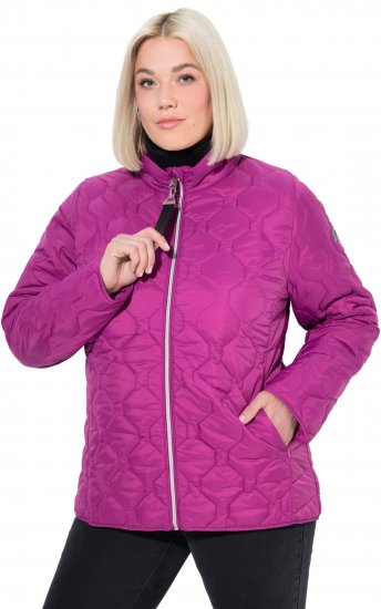 Ulla Popken HYPRAR Lightweight Quilted Water-Repellent Jacket Berry - Striukės - 