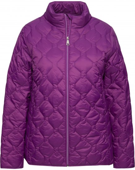 Ulla Popken HYPRAR Lightweight Quilted Water-Repellent Jacket Purple - Striukės - 