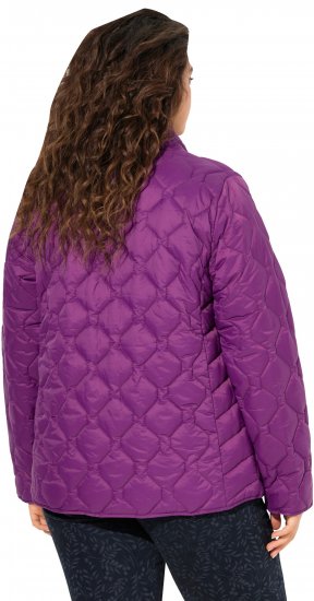 Ulla Popken HYPRAR Lightweight Quilted Water-Repellent Jacket Purple - Striukės - 