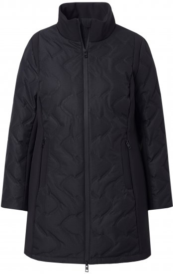 Ulla Popken HYPRAR Laser Quilted Jacket Black - Striukės - 