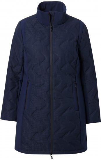 Ulla Popken HYPRAR Laser Quilted Jacket Navy - Striukės - 