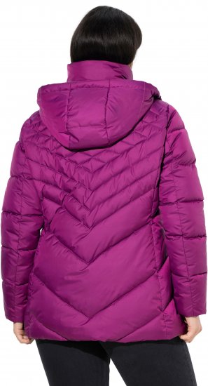 Ulla Popken HYPRAR Water-Repellent Quilted Jacket Berry - Striukės - 
