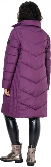 Ulla Popken HYPRAR Longline Water Repellent Jacket Plum - Striukės - 