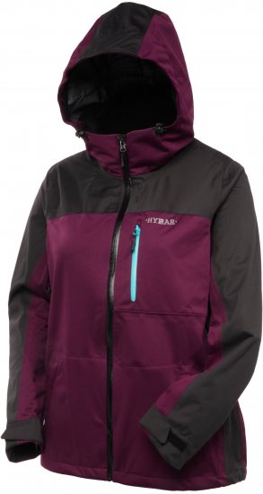 Ulla Popken HYPRAR Lightweight Triple Function Jacket Dark Berry - Striukės - 