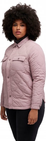 Ulla Popken Wavy Quilted Fully Lined Lightweight Jacket Old Pink - Striukės - 
