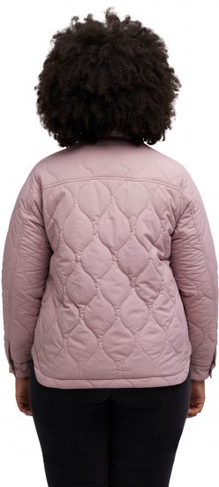 Ulla Popken Wavy Quilted Fully Lined Lightweight Jacket Old Pink - Striukės - 