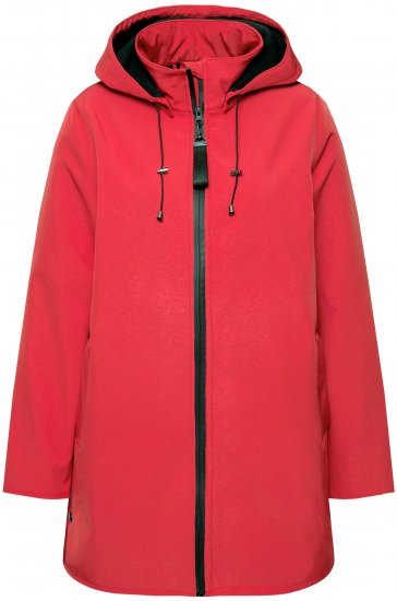 Ulla Popken HYPRAR Softshell Fleece-Lined Jacket Salsa Red - Striukės - 