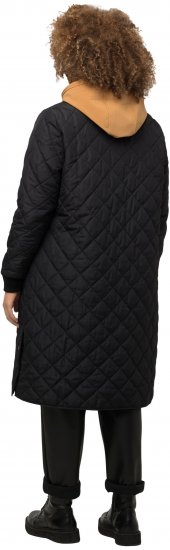 Ulla Popken 2-in-1 Quilted Fleece Lined Coat Black - Striukės - 