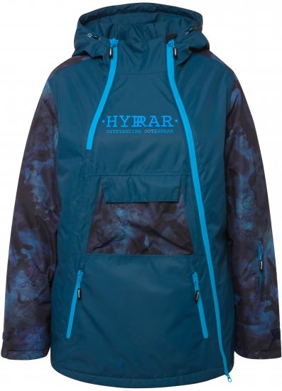 Ulla Popken Asymmetric Triple-Function Performance Ski Jacket Teal - Striukės - 