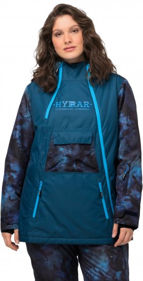 Ulla Popken Asymmetric Triple-Function Performance Ski Jacket Teal - Striukės - 