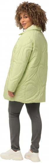 Ulla Popken HYPRAR Heart Quilted Jacket Light Sage - Striukės - 