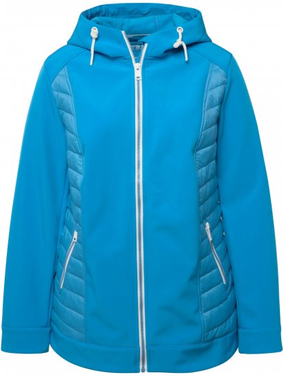 Ulla Popken Hyprar Quilt Mix Jacket Aqua - Striukės - 