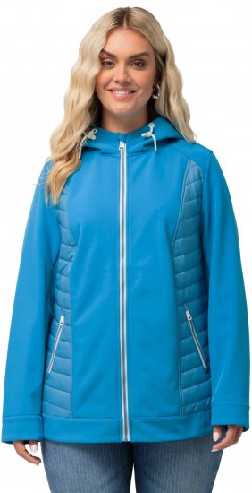 Ulla Popken Hyprar Quilt Mix Jacket Aqua - Striukės - 