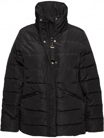 Ulla Popken Quilted Puffer Coat Black - Striukės - 