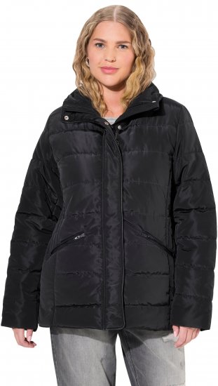 Ulla Popken Quilted Puffer Coat Black - Striukės - 
