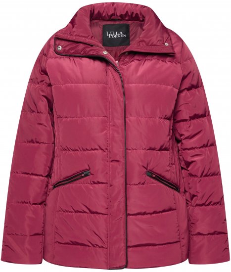 Ulla Popken Quilted Puffer Coat Carmine Red - Striukės - 