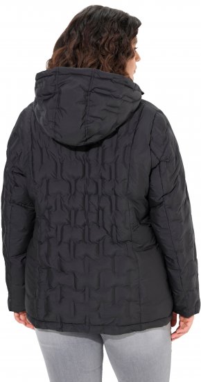Ulla Popken HYPRAR Channel Quilted Jacket Black - Striukės - 